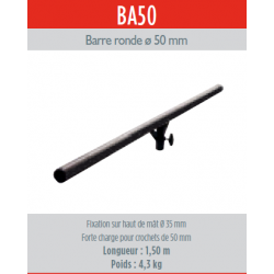 ASD BA50  BARRE RONDE DIAMETRE 50mm ASD 