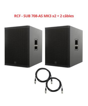 RCF - Pack de 2 SUB 708-AS...